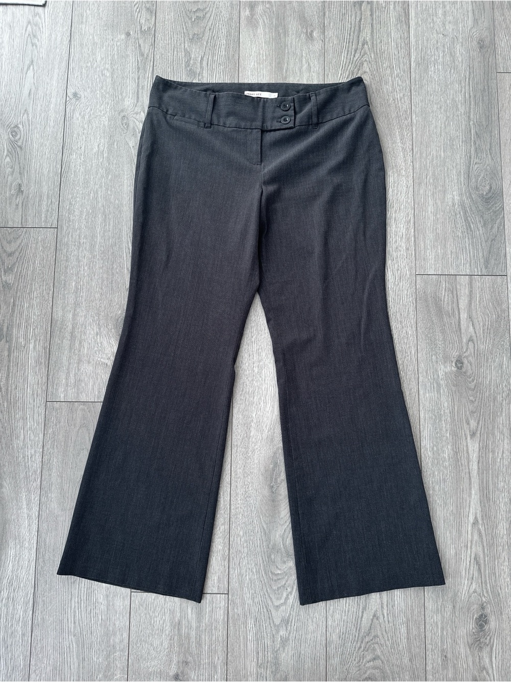 y2k office siren flare dress pants